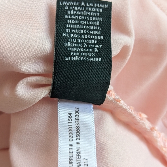 Lauren Ralph Lauren Sleeveless Lace Sheath Dress Peachy Pink Fully Lined - sz 8 - Picture 8 of 11